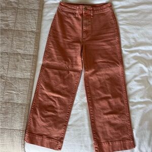 Madewell Women's Coral High Waisted Straight Leg Jeans